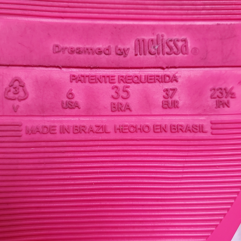 Melissa Sandals, flat, pink/salmon, seize 6 - Picture 3 of 4